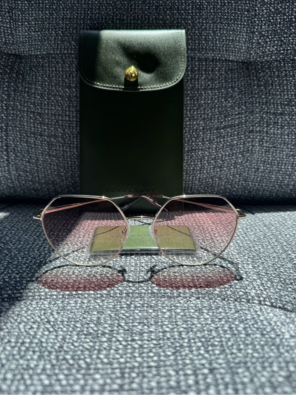 Longchamp Gradient Rectangular Sunglasses